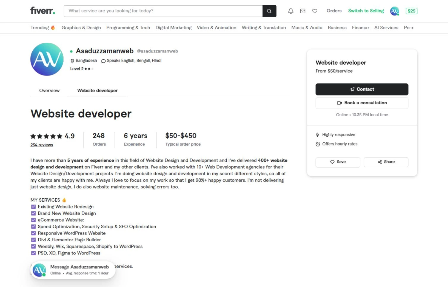 Asaduzzaman is Successful Divi Specialist.
